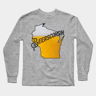 Beersconsin - Wisconsin Beer State Funny Long Sleeve T-Shirt